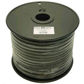 DYNAMIX 100m Roll 6-Wire Flat Cable Black Colour