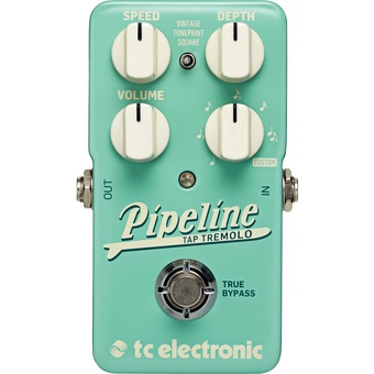 TC Electronic Pipeline Tap Tremolo Pedal for Electric Guitar