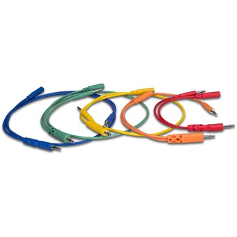 Hosa Hopscotch 3.5mm Patch Cables Pack of 5 (1.3cm, 2.5cm, 3.8cm, 5.1cm, 7.6cm)