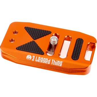 3 Legged Thing BASE70 Arca-Swiss Compatible 70mm Wide Quick Release Plate (Copper/Orange)