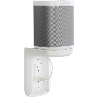 SANUS WSOS1 Outlet Shelf for the Sonos One, One SL, and PLAY:1 Speakers (White, Single)
