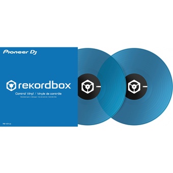 Pioneer DJ RB-VD1-CB Control Vinyl for rekordbox dj - Double Pack (Clear Blue)