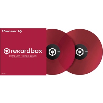 Pioneer DJ RB-VD1-CR Control Vinyl for rekordbox dj - Double Pack (Clear Red)