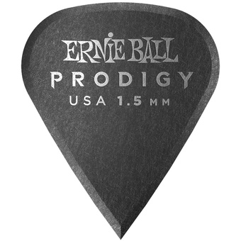 Ernie Ball Prodigy Guitar Pick Black Sharp - 1.5mm (6-Pack)