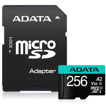 ADATA Premier Pro microSDHC UHS-I U3 A2 V30S Card with Adapter (256GB)