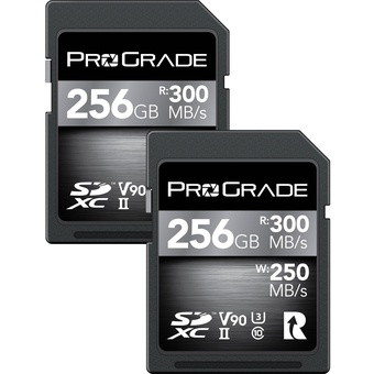 ProGrade Digital 256GB UHS-II SDXC Memory Cards (2-Pack)