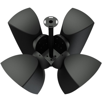 Audac CMA164-B Cluster Mounting Set 4 X ATEO6 Speaker (Black)