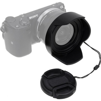 FotodioX Reversible Lens Hood Kit for Sony E PZ 16-50mm F3.5-5.6 OSS E-Mount Power Zoom Lens