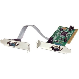 StarTech 2 Port PCI Low Profile RS232 Serial Adapter Card with 16550 UART