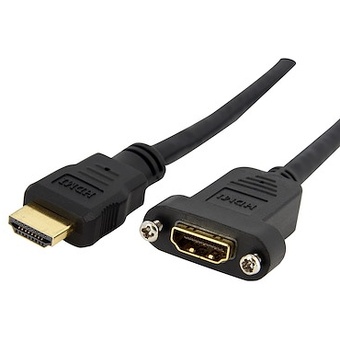 High Speed HDMI Cable for Panel Mount - F/M (0.9m)