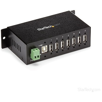 StarTech 7-Port Industrial USB 2.0 Hub with ESD & 350W Surge Protection