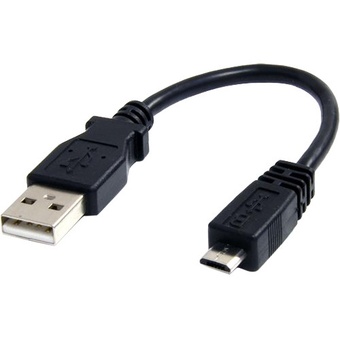 StarTech USB 2.0 Type-A to Micro-USB Cable (Black, 15.2cm)