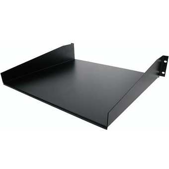 StarTech 2 RU Standard Universal Server Rack Cabinet Shelf (Black)