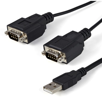 StarTech 2 Port FTDI USB to Serial RS232 Adapter Cable with COM Retention (1.8m)