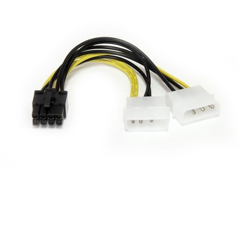 LP4 to 8 Pin PCI Express Video Card Power Cable Adapter (15.2cm)