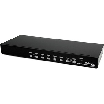 StarTech 8-Port 1U Rackmount DVI USB KVM Switch (Black)
