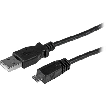 StarTech USB 2.0 Type-A to Micro-USB Cable (Black, 2m)
