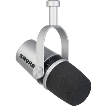 Shure MV7 Podcasting Microphone (Silver)