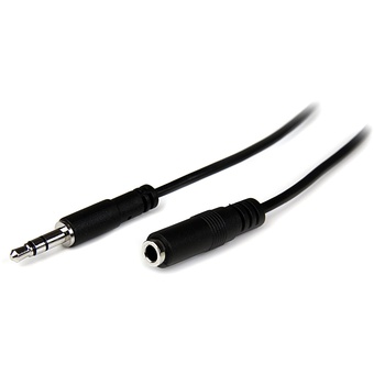 StarTech Slim 3.5mm Stereo Extension Cable M/F (1m)