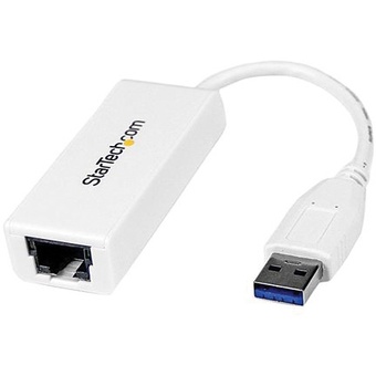 StarTech USB 3.0 to Gigabit Ethernet NIC Network Adapter (White)