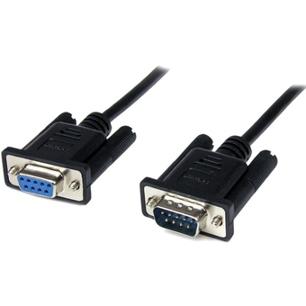 StarTech DB9 RS232 Null Modem Cable F/M (2m, Black)