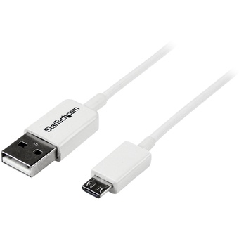 StarTech Micro USB Cable - A to Micro B (0.5m, White)