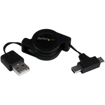 StarTech Retractable Micro / Mini USB Cable (76.2cm)