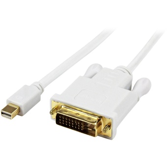 StarTech Mini DisplayPort to DVI Male Active Adapter Converter Cable (91cm, White)