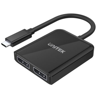 UNITEK USB-C to Dual DisplayPort 1.4 8K Adapter with MST