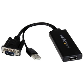 StarTech VGA to 1080p HDMI Adapter with USB Audio & Power (25cm)