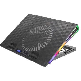 Vertux Arctic Portable Height Adjustable RGB Gaming Cooling Pad (Black)