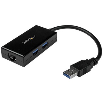 StarTech USB 3.0 to Gigabit Network Adapter with Two-Port USB Hub