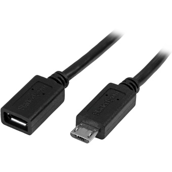 StarTech Micro-USB Extension Cable M/F (0.5m)