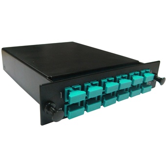 DYNAMIX MPO OM3/4 12 Port SC Simplex Multimode 12 Fibre Cassette