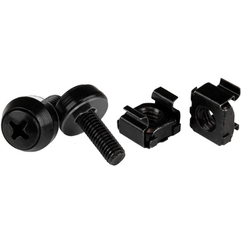 StarTech M5 Screws and Cage Nuts (50 Pack, Black)