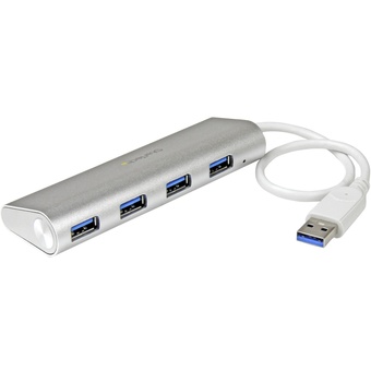 StarTech 4 Port Portable USB 3.0 Hub (Aluminum)