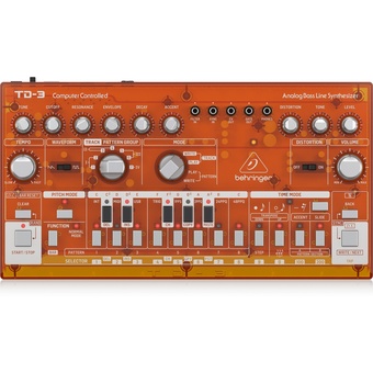 Behringer TD-3 Analog Bass Line Synthesizer (Tangerine)