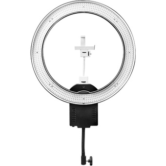 Nanlite Halo 19 Daylight 19" LED Ring Light with Cloth Diffuser and Camera Bracket Bundle