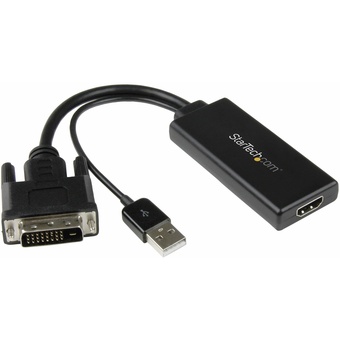 StarTech DVI to HDMI Video Adapter with USB Power and Audio