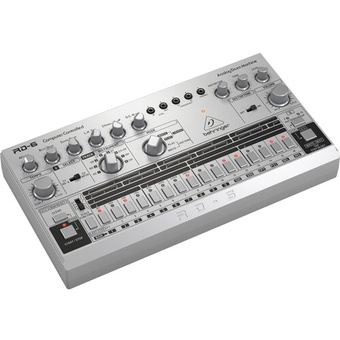Behringer Rhythm Designer RD-6 Analog Drum Machine with 64-Step Sequencer (Silver)
