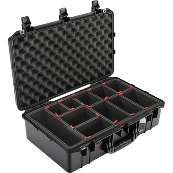 Pelican 1555AirTP Carry-On Case (Black, with TrekPak Insert)