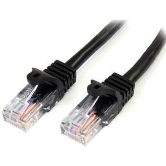 StarTech Snagless Cat5e Patch Cable (Black, 0.5)