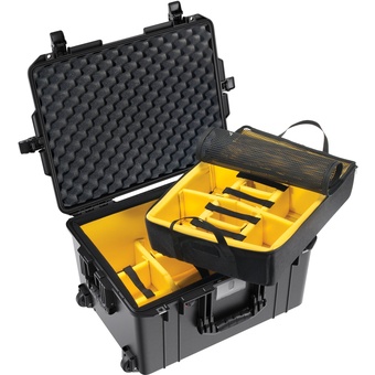 Pelican 1607 Air Case (Black, With Padded Dividers)