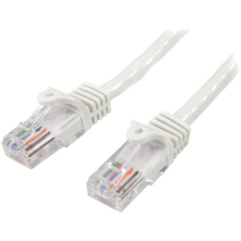 StarTech Snagless Cat5e Patch Cable (White, 10m)