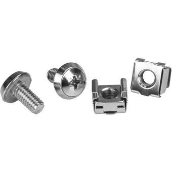 StarTech M6 Rack Screws and Cage Nuts (20 Pack)