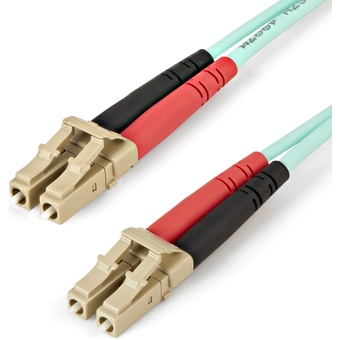 StarTech Aqua MM 50/125 OM4 Fiber Optic Cable (5m, Aqua)