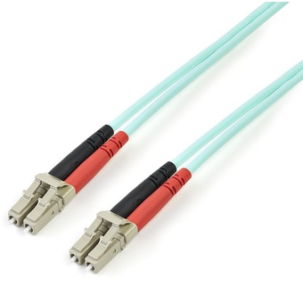StarTech Aqua MM 50/125 OM4 Fiber Optic Cable (3m, Aqua)
