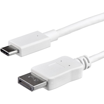 StarTech USB C to DisplayPort Cable - 4K 60Hz (1m, White)