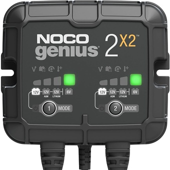 NOCO Genius 2X2 2-Bank, 4-Amp Battery Charger