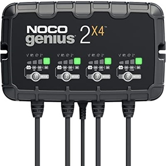 NOCO Genius 2X4 4-Bank, 8-Amp Battery Charger